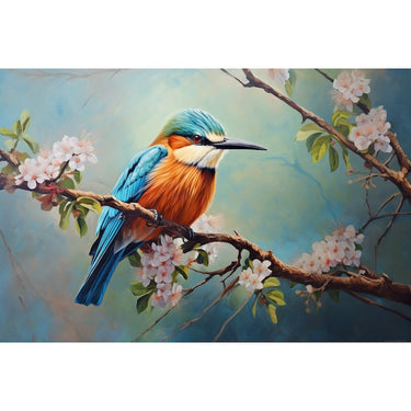Bird and Flower Canvas